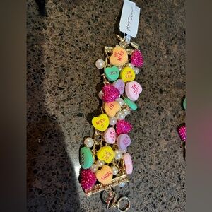 Brand new Betsy Johnson conversation heart bracelet